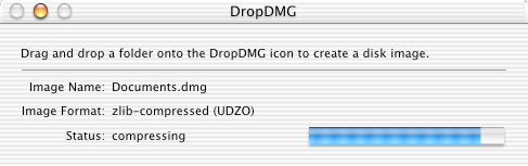 DropDMG 1.0 on Mac OS X 10.1