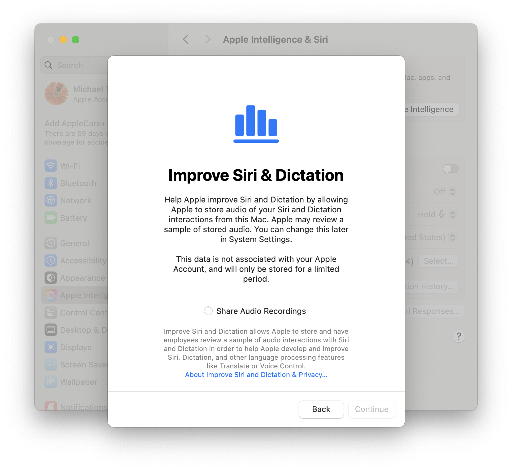 Improve Siri Sheet